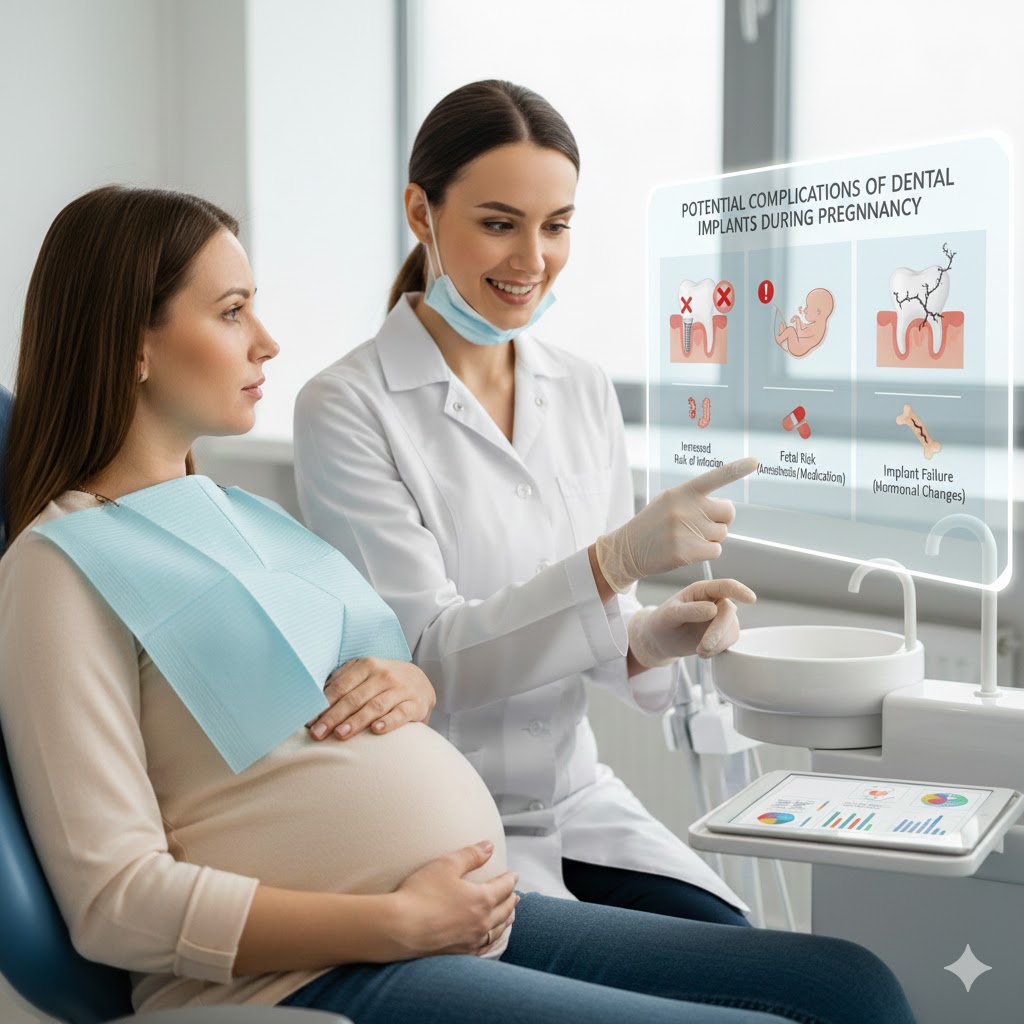 عوارض احتمالی ایمپلنت دندان در دوران بارداری